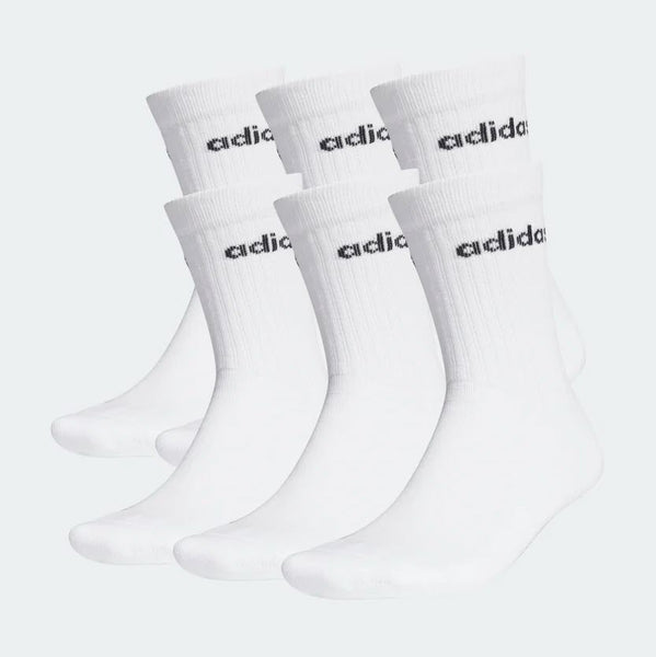Adidas Half-Cushioned Crew Socks 3 Pair White GE1379 – Sportstar Pro