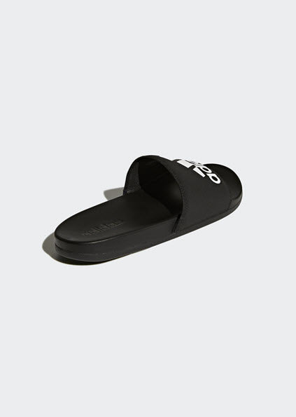 Adidas Adilette Cloudfoam Plus Logo Slides Black CG3425