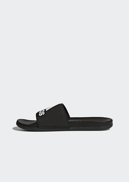 Adidas Adilette Cloudfoam Plus Logo Slides Black CG3425