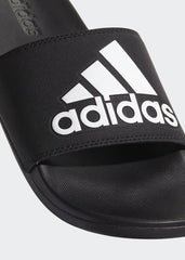 Adidas Adilette Cloudfoam Plus Logo Slides Black CG3425