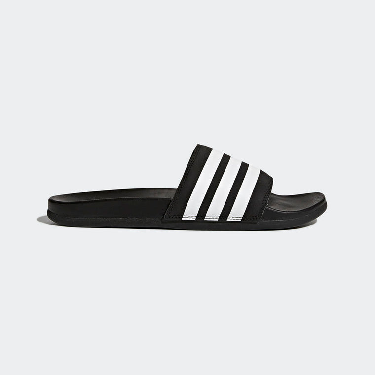 Adidas Adilette Cloudfoam Plus Stripes Men's Slides Black/White AP9971