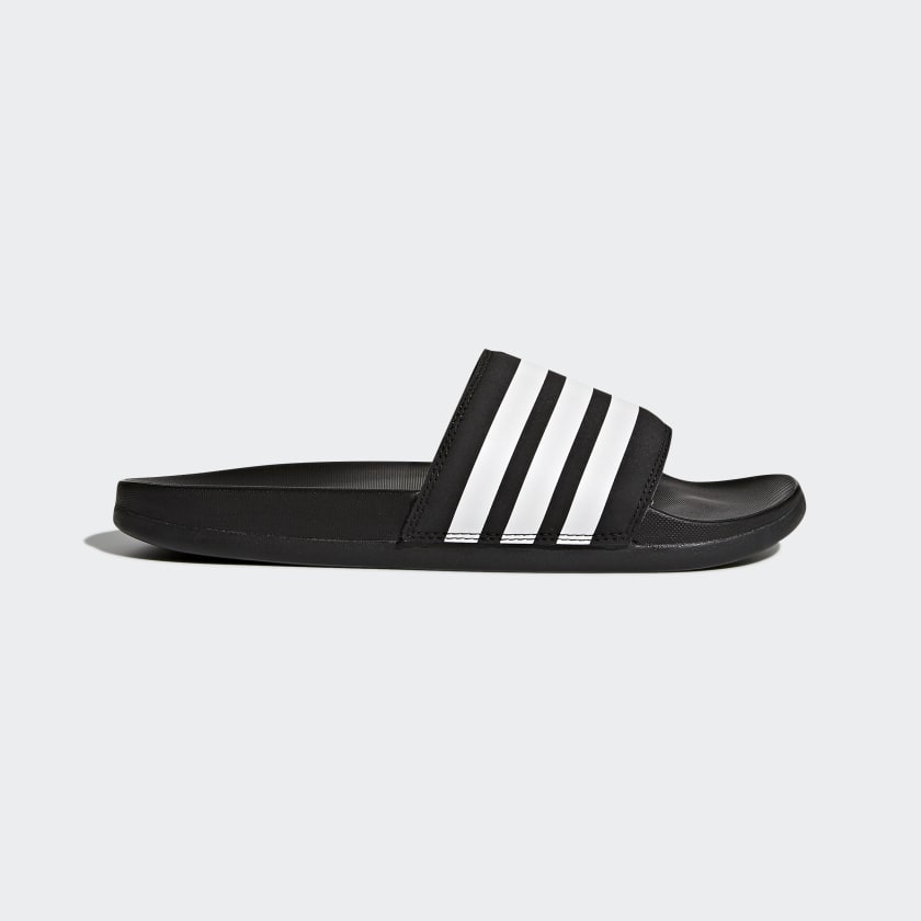 Adidas Adilette Cloudfoam Plus Stripes Women's Slides Black White AP9966 Sportstar Pro Newcastle, 2300 NSW. Australia. 1