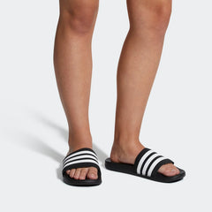 Adidas Adilette Cloudfoam Plus Stripes Women's Slides Black White AP9966 Sportstar Pro Newcastle, 2300 NSW. Australia. 2