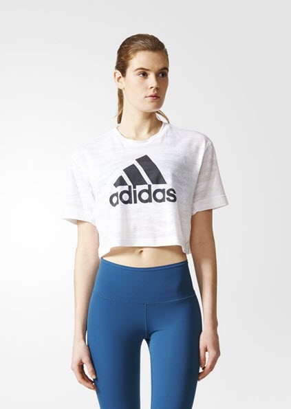 Adidas Aeroknit Crop Tee White BQ5788. Sportstar Pro Newcastle, 2300 NSW. Australia.