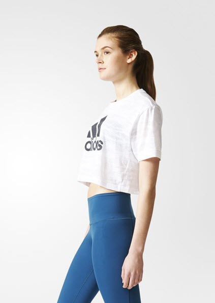Adidas Aeroknit Crop Tee White BQ5788. Sportstar Pro Newcastle, 2300 NSW. Australia.