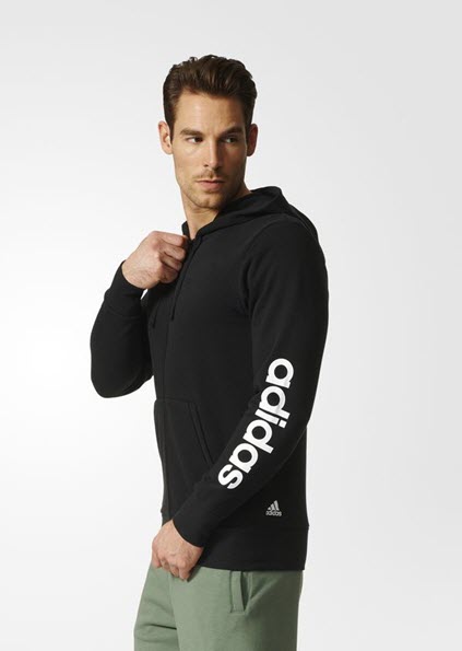 Adidas Essentials Linear Hoodie Black S98796