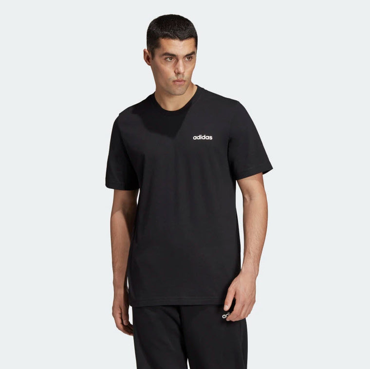 Adidas Essentials Plain T-Shirt Black DU0367