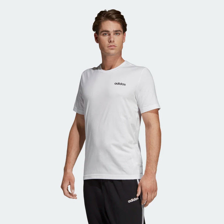 Adidas Essentials Plain T-Shirt White DQ3089