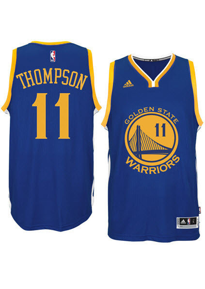 Nike Men's Golden State Warriors Klay Thompson #11 Blue Dri-Fit Swingman Jersey, Medium