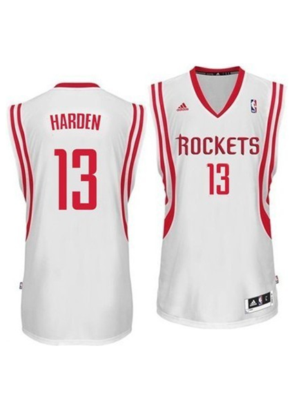 James Harden Jersey Mens Small White Red Houston Rockets NBA Swingman  Adidas