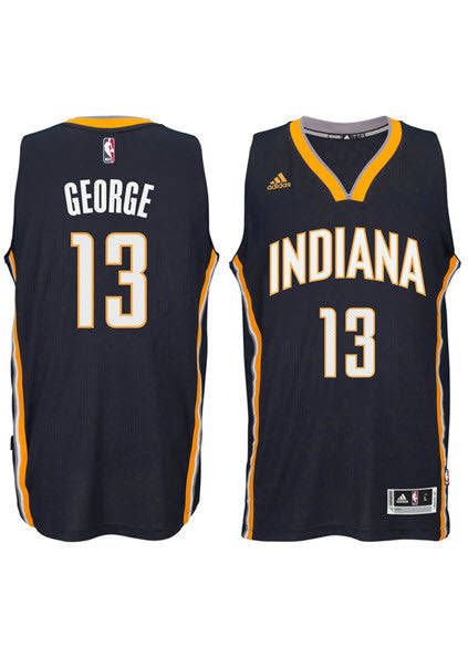 Rare Adidas HWC NBA Indiana Pacers Hickory Paul George Basketball Jersey