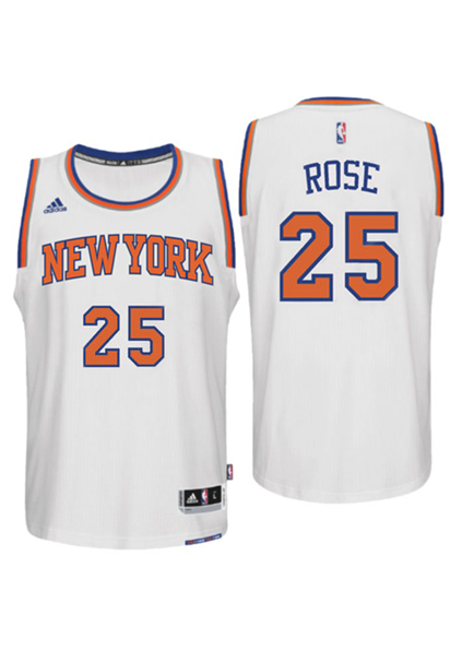 Derrick Rose New York Knicks adidas climacool Road Swingman Jersey