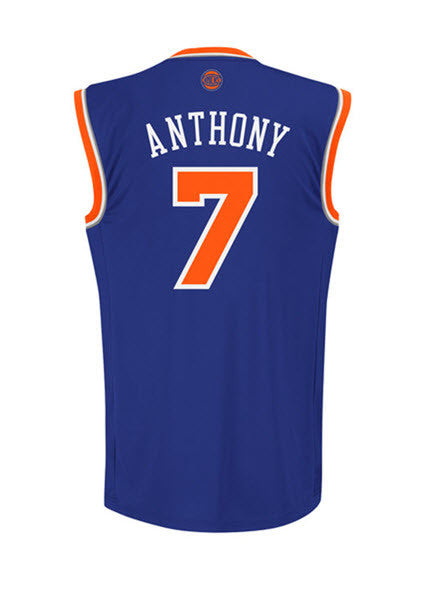 Adidas INT Swingman NBA New York Knicks Jersey ANTHONY #7 L71723 Royal Blue