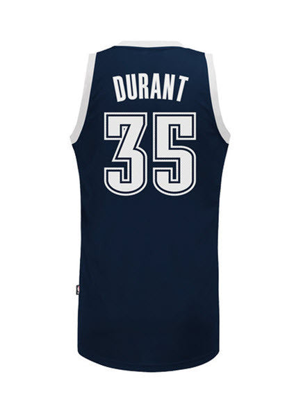 Kevin Durant Oklahoma City Thunder NBA Adidas Men's Away Blue