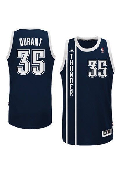 Maillot Kevin Durant  Maillot NBA Authentic Kevin Durant #35 Oklahoma City  Thunder Noir - Homme