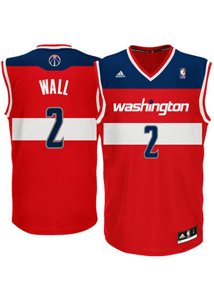 John Wall #2 Washington Wizards Adidas NBA Jersey Men's Size