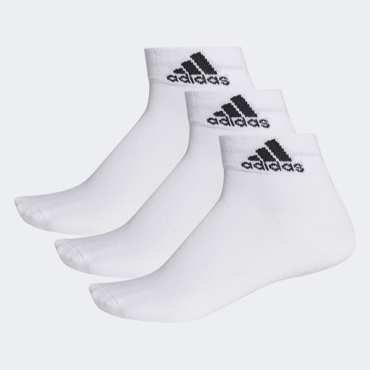 Adidas Performance Thin Ankle Socks 3 Pair White AA2320