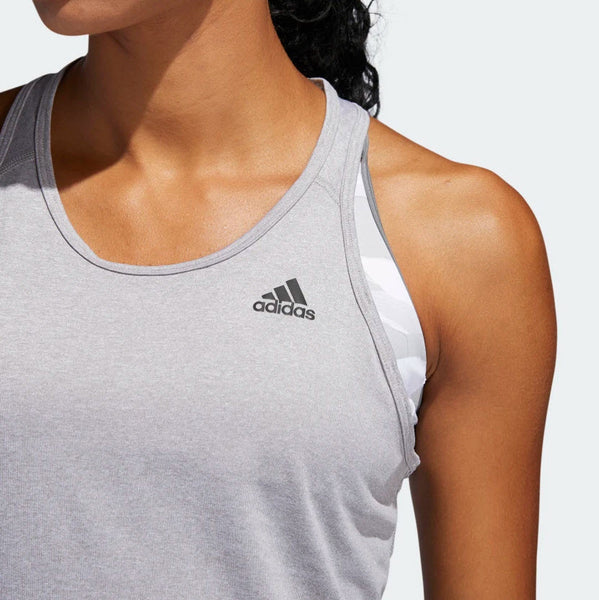 Adidas Tech Prime 3-Stripes Tank Top Multi Solid Grey Heather DU3450 Sportstar Pro Newcastle, 2300 NSW. Australia. 7