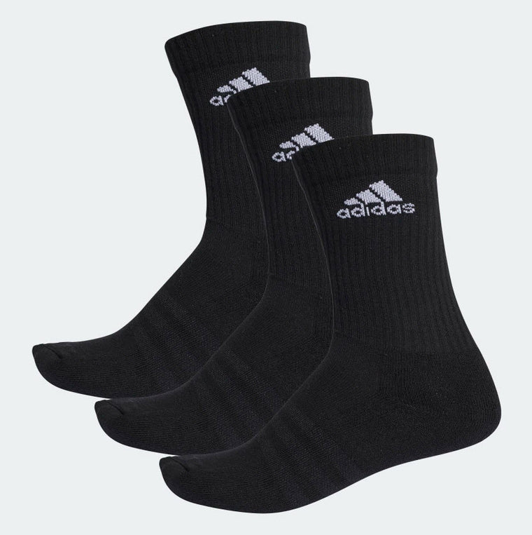 Adidas Youth 3-Stripes Performance Crew Socks Black AA2298