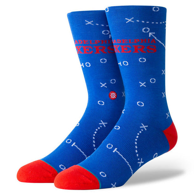 Stance NBA Casual 76ers Playbook Socks Blue M545A1976E Famous Rock Shop Newcastle, 2300 NSW. Australia. 1