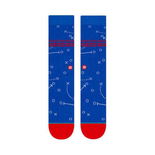 Stance NBA Casual 76ers Playbook Socks Blue M545A1976E Famous Rock Shop Newcastle, 2300 NSW. Australia. 2