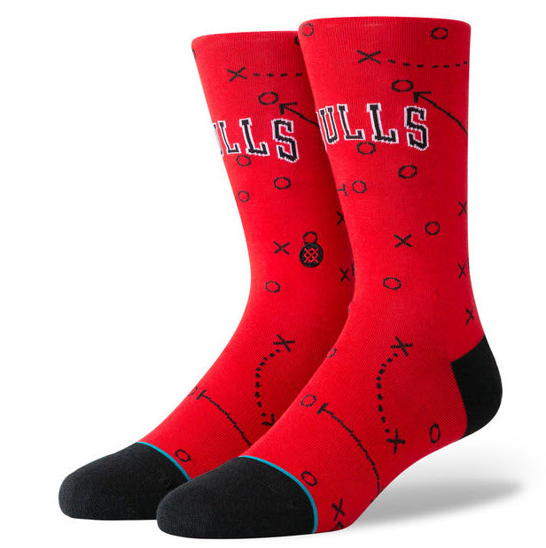 Stance NBA Bulls Playbook Socks Red M545A19BUL