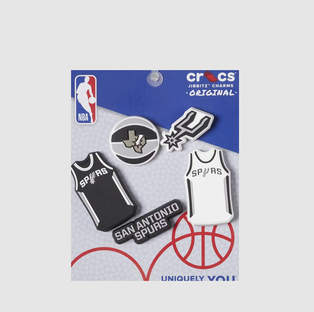 Crocs Jibbitz NBA San Antonio Spurs 5 Pack