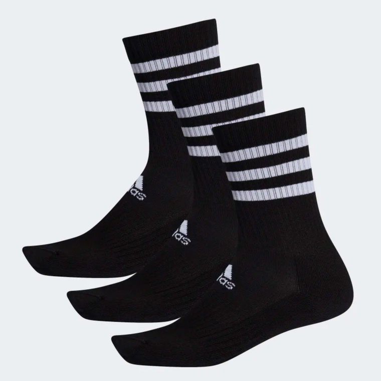 Adidas 3-Stripe Cushioned Crew Socks 3 Pair DZ9347