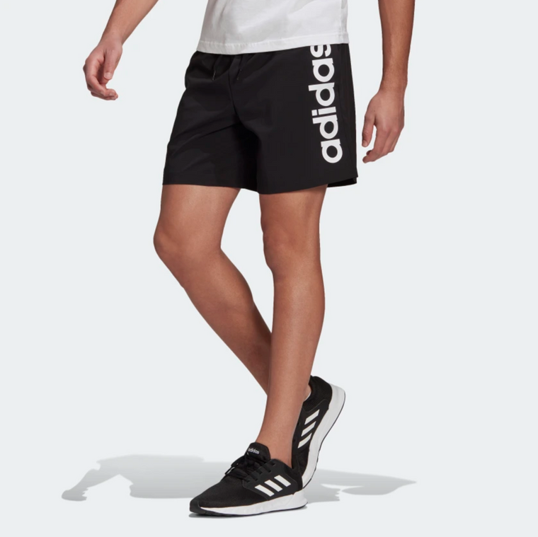 Adidas AEROREADY Essentials Chelsea Linear Logo Shorts Black/White GK9607