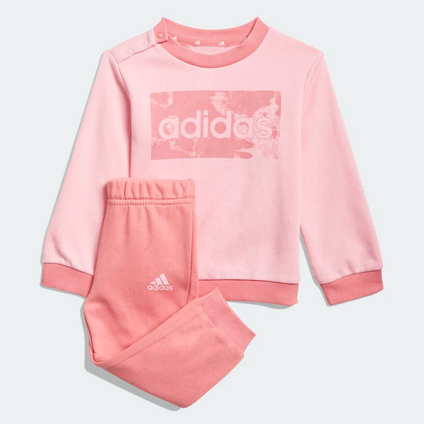 Adidas Infant Linear French Terry Set Pink GN3949 Sportstar Pro Newcastle, 2300 NSW. Australia. 1