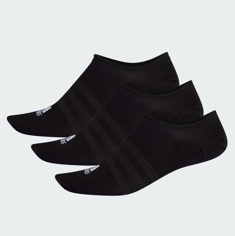 Adidas Light No-Show Socks 3 Pairs Black