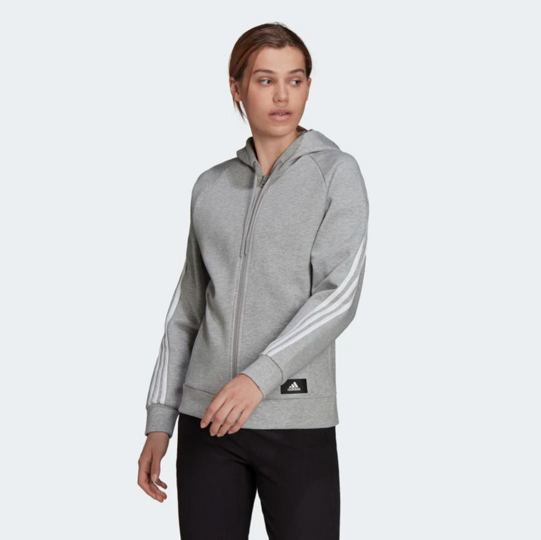 Adidas Sportswear Future Icons 3-Stripe Hooded Track Top Grey H51144