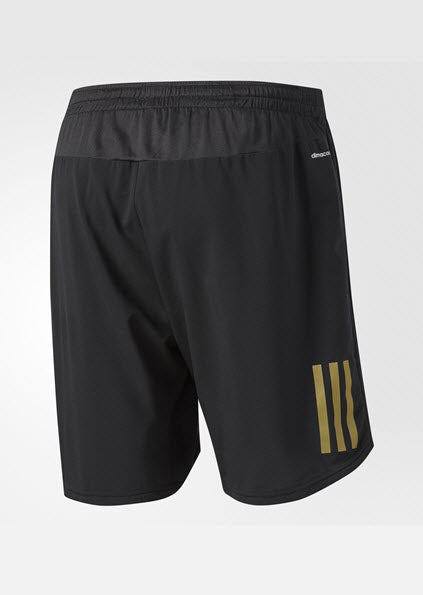 Adidas 5" Shorts Response Running Black Gold Metallic BS4679. Sportstar Pro Newcastle, 2300 NSW. Australia.