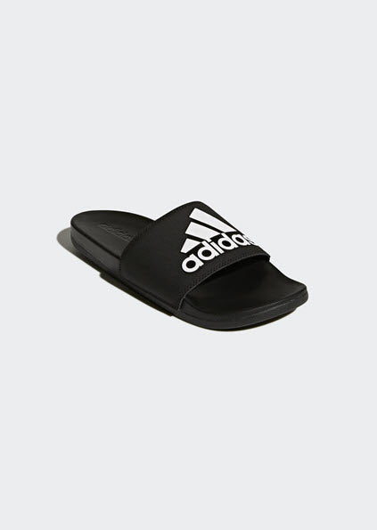 Adidas Adilette Cloudfoam Plus Logo Slides Black CG3425
