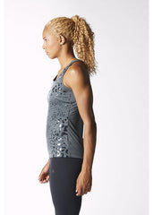 Adidas CT Graphic Tank Dark GreyClimaliteM64085 Breaking a sweat is a good thing, but you'd rather do it without feeling damp. This women's training tank sweeps away moisture with a wicking climalite build, so you feel dry and comfortable. In a slim, feminine racer-back design with leopard-print heathered fabric. clima Sportstar Pro Newcastle, 2300 NSW. Australia