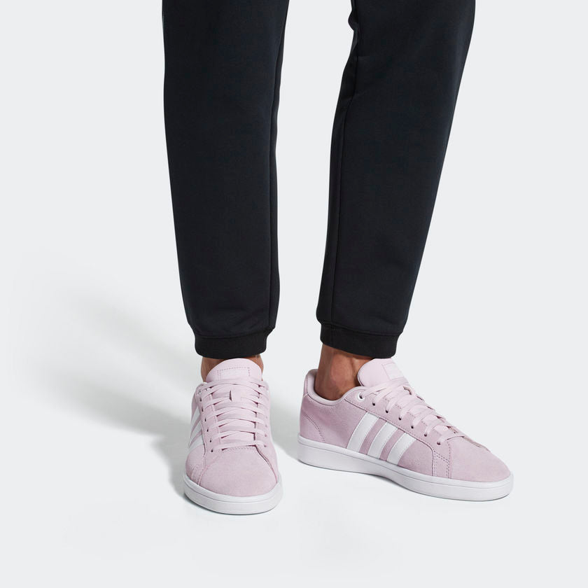 Adidas cloudfoam advantage white pink Clearance
