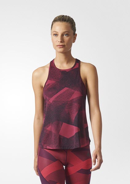 Adidas Cool Graphic Tank Top - Mystery Ruby BQ5890