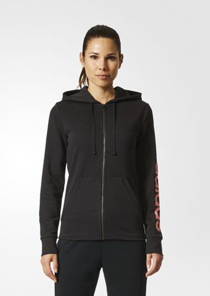 Adidas Essentials Linear Hoodie Black/Tacros BR2575