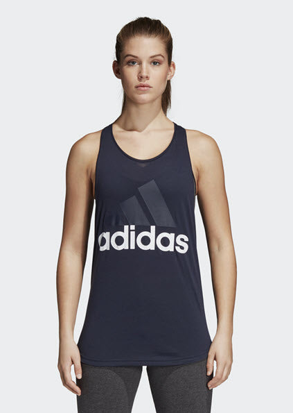 Adidas Essentials Linear Loose Tank Legink/White CF8810