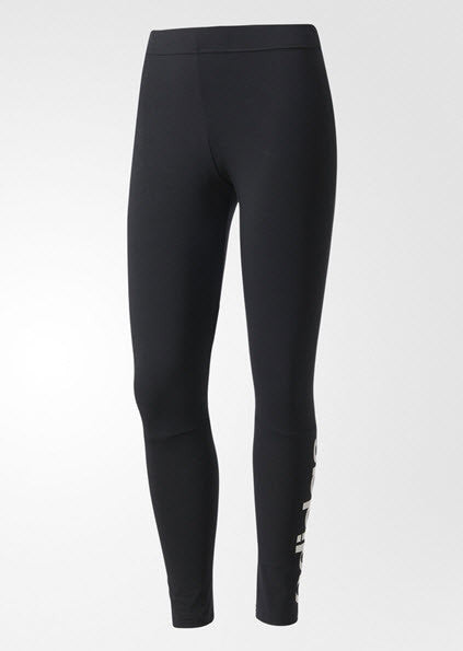 Adidas Essentials Linear Tights Black/White S97155 A versatile layer or stand-alone basic, these women's tights have a slim fit and a linear adidas logo on the left leg. Elastic waist  Sportstar Pro. 519 Hunter Street Newcastle, 2300 NSW. Australia.