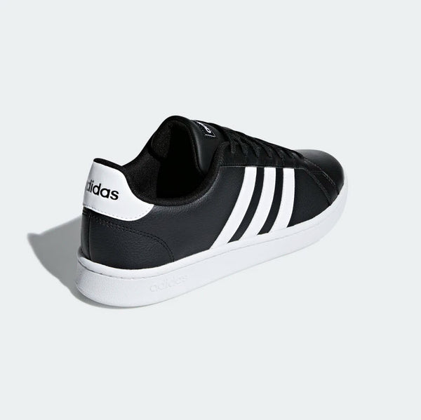 Adidas Grand Court Shoes Black White F36393