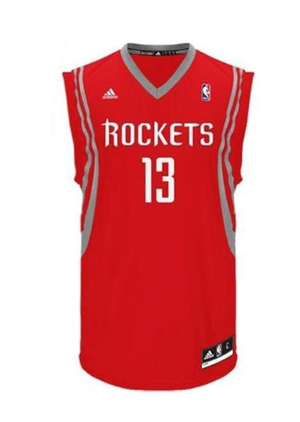 James Harden Adidas Houston Rockets Women's Official Away Red Jersey