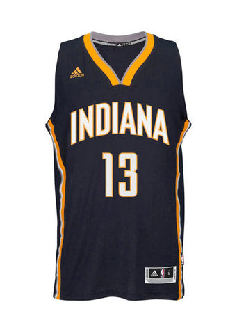 NBA, Shirts, Hwc Nights Adidas Indiana Pacers Hickory Paul George 3  Swingman Jersey
