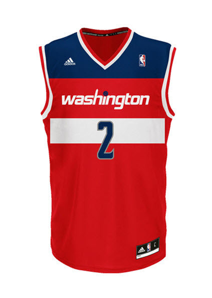 Adidas INT Swingman NBA Washington Wizards Jersey John WALL Red #2