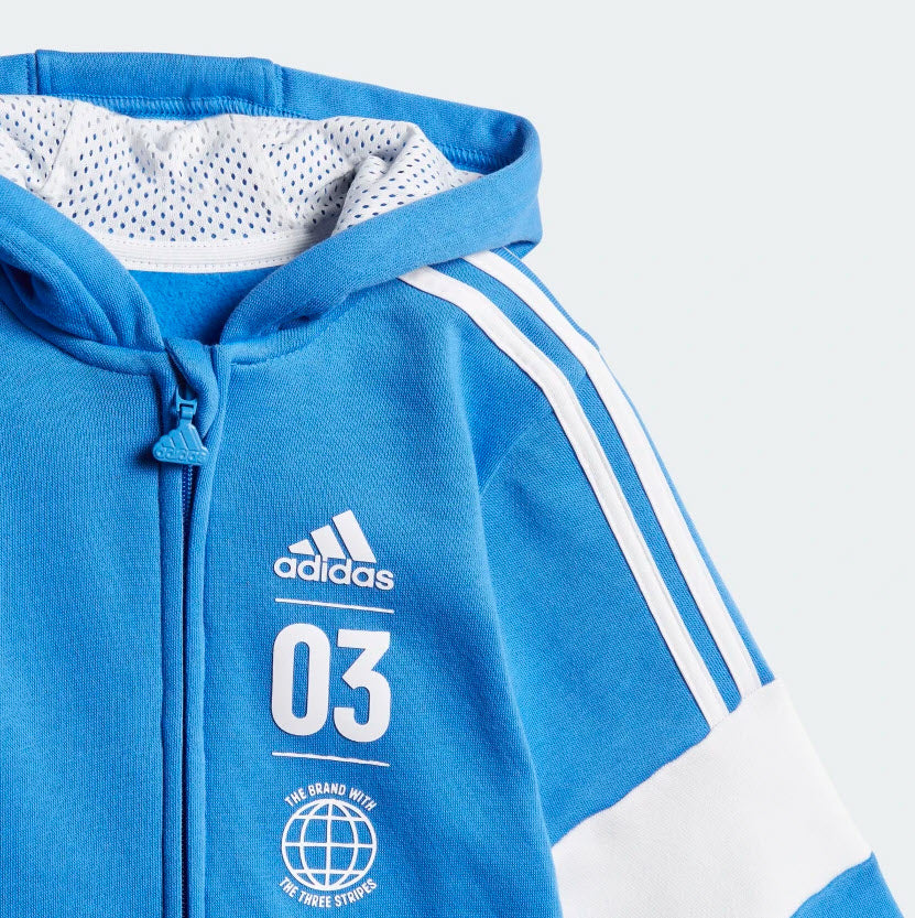 Adidas Kids Fleece Jogger Set Blue DV1276 Sportstar Pro Newcastle, 2300 NSW. Australia. 6