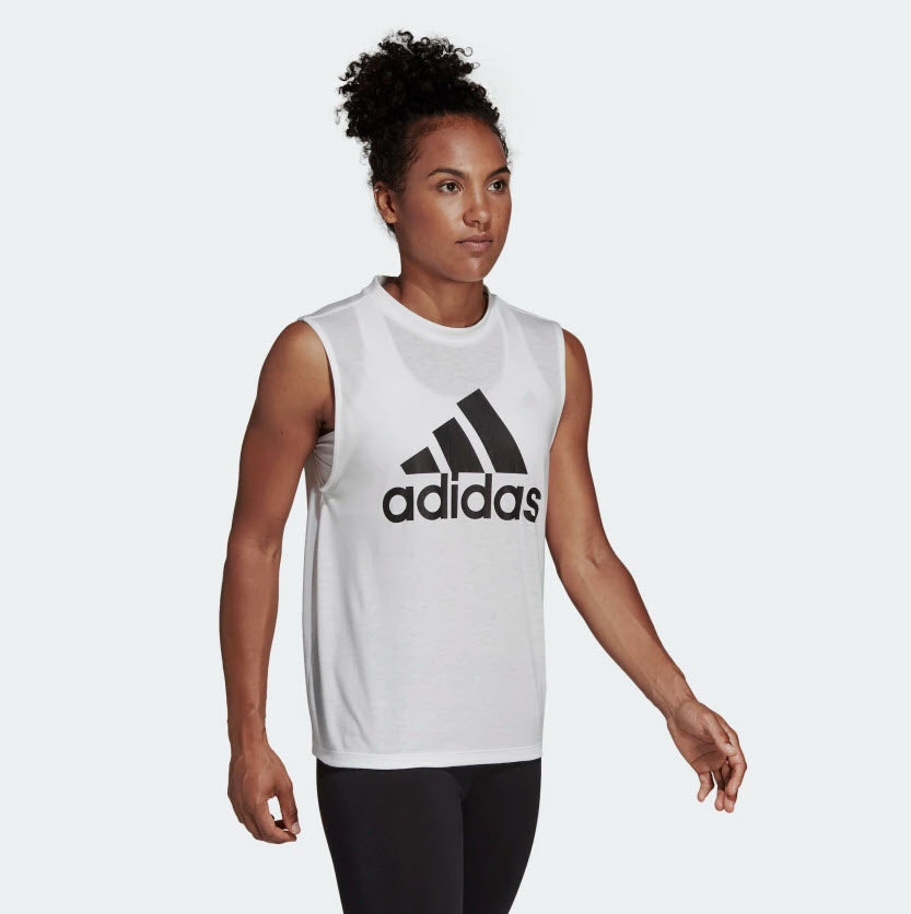 Adidas Must Haves Badge of Sport Tank Top White DP2409 Sportstar Pro Newcastle, 2300 NSW. Australia. 4