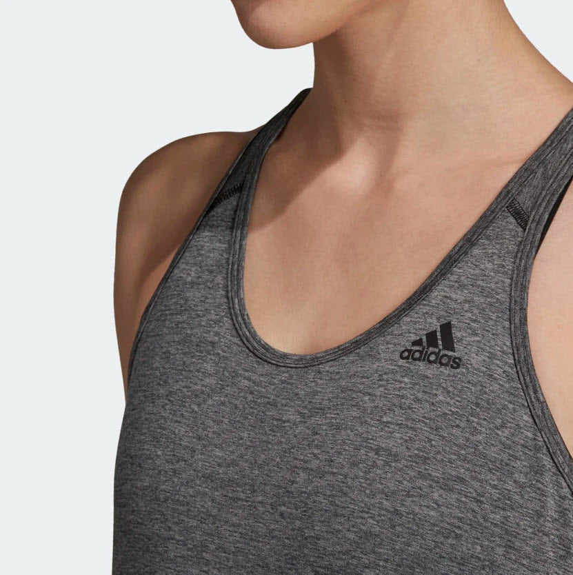 Adidas Tech Prime 3-Stripes Tank Top Black Heather DU3447 Sportstar Pro Newcastle, 2300 NSW. Australia. 6