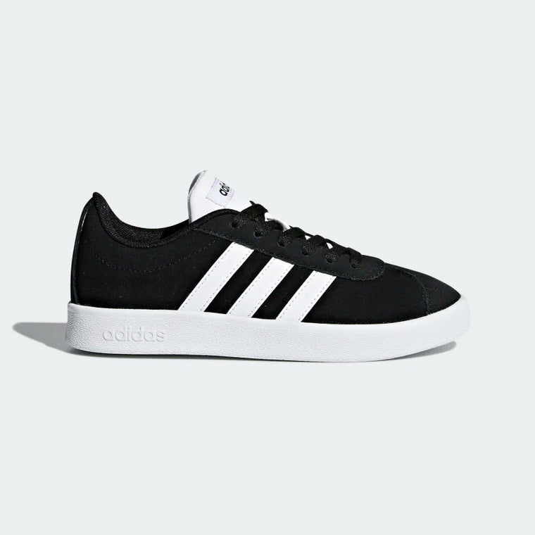 Adidas VL Court 2.0 Unisex Kid's Shoes Black/White DB1827