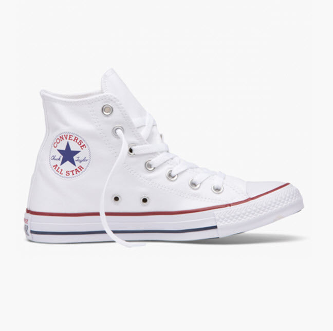 Converse Chuck Taylor All Star Classic Optical White Leather Hi Top 132169
