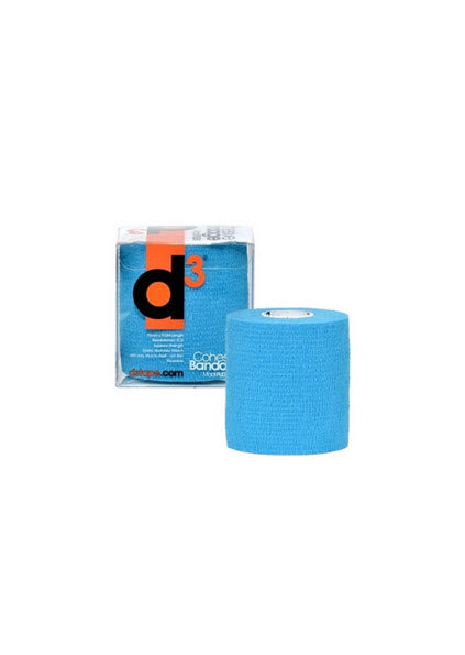 D3 Cohesive Sports Bandage - 75mm x 9.0M - Electric Blue